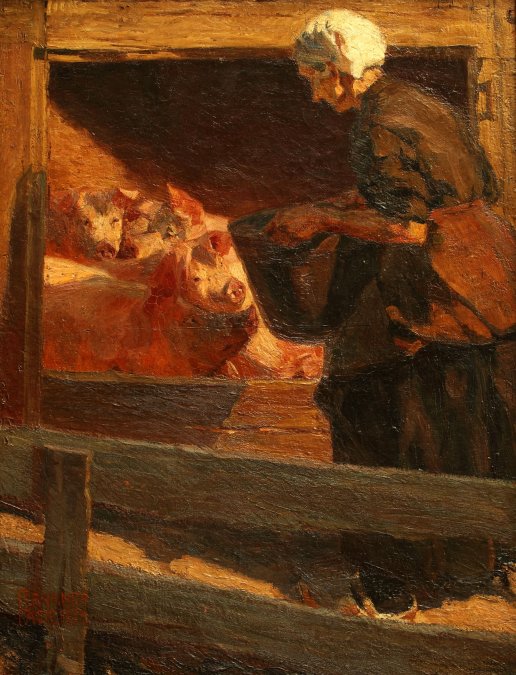 La comida de los cerdos - 1904