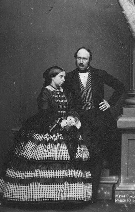 Victoria y Alberto en 1861, pocos meses antes de la muerte del príncipe consorte.