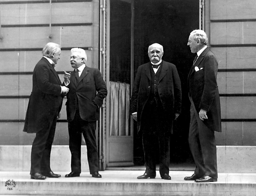 George, Orlando, Clemenceau y Wilson