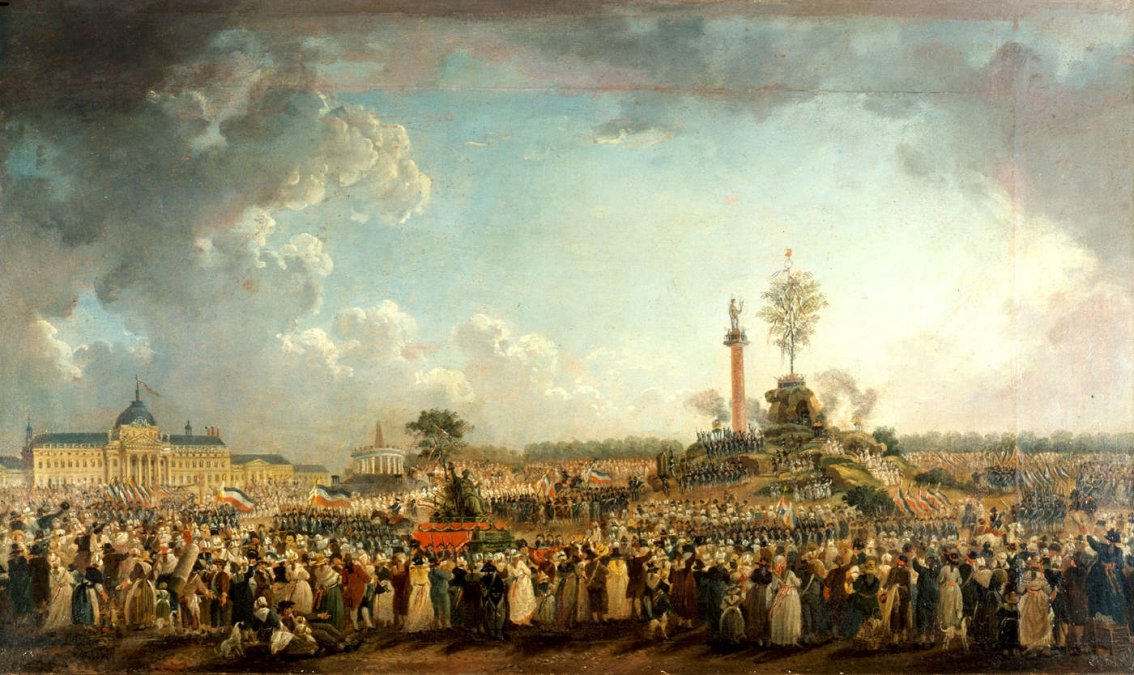 El Festival del Ser Supremo , por Pierre-Antoine Demachy (1794)