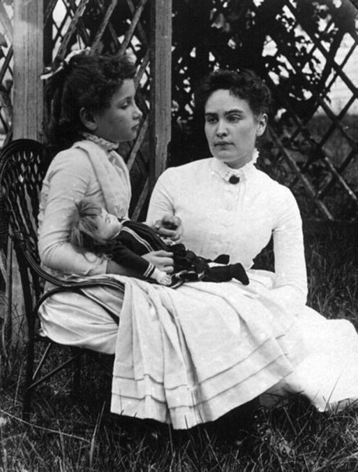 Helen Keller y Anne Sullivan, 1888