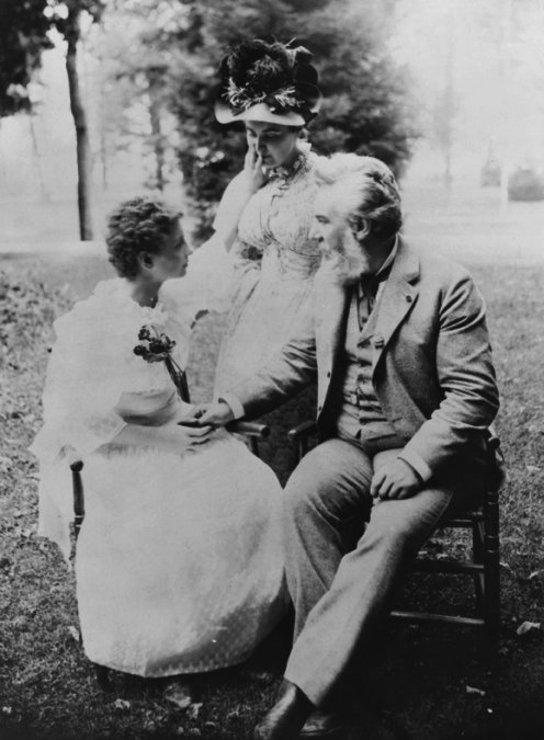 Helen Keller, Alexander Graham Bell y Annie Sullivan, 1894
