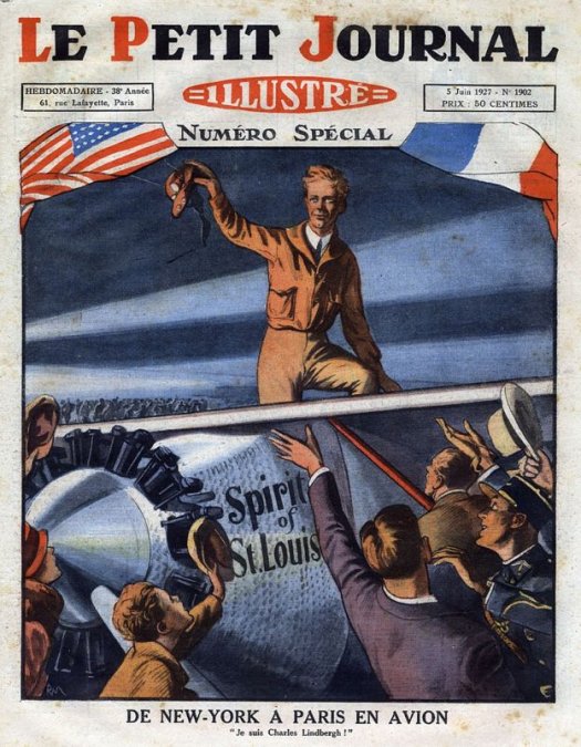 Charles Lindbergh era impresionantemente famoso: atraía multitudes a ambos lados del Atlántico por su proeza.