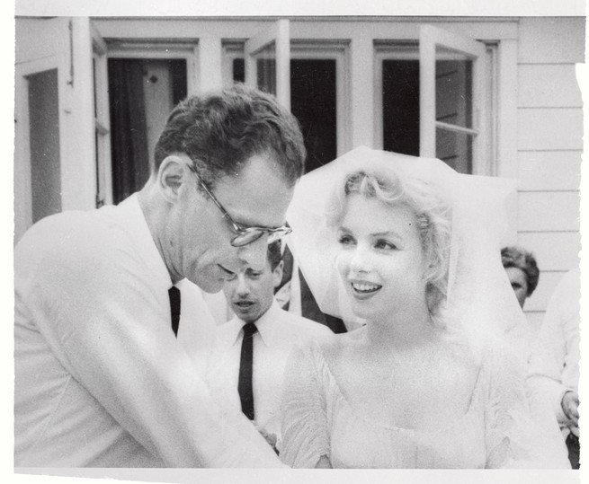 Marilyn, en su boda religiosa con Arthur Miller.