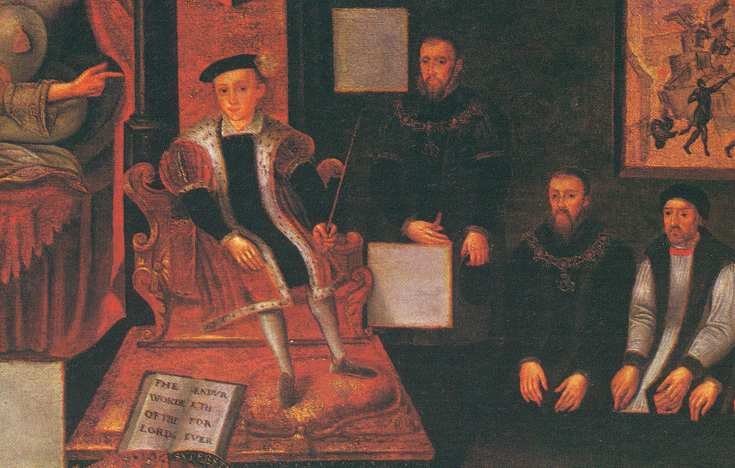 Eduardo y Eduard Seymour, Thomas Seymour y Thomas Cranmer.