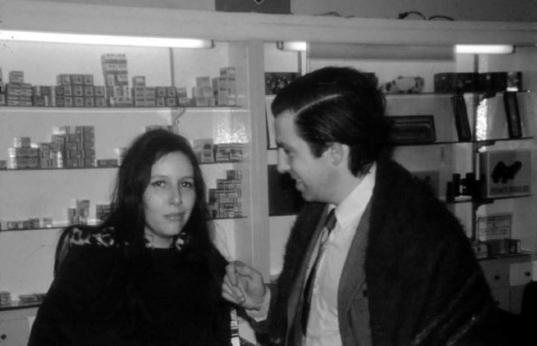 Marta García y Jorge Candeloro, en diciembre de 1970 