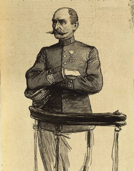 Ferdinand Esterhazy en un momento del juicio en el que fue absuelto.