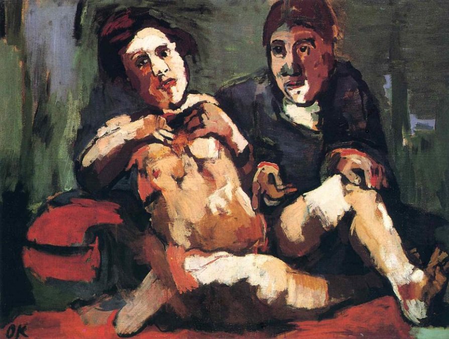 Pintor con muñeca - Oskar Kokoschka - 1922