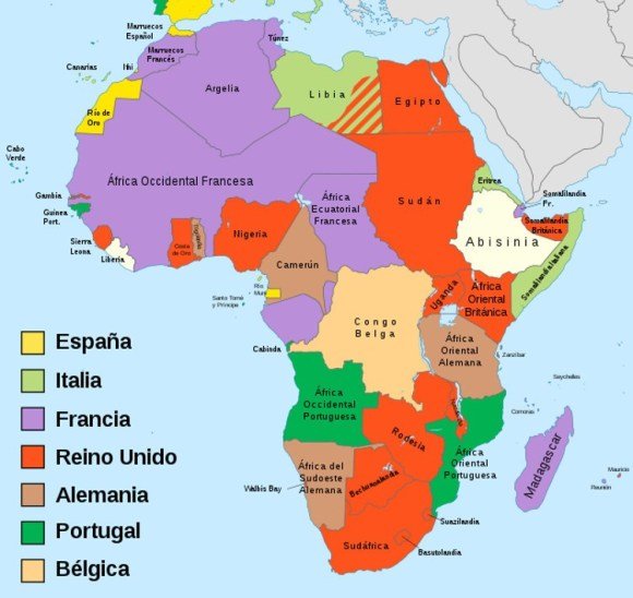 El áfrica colonial en 1914