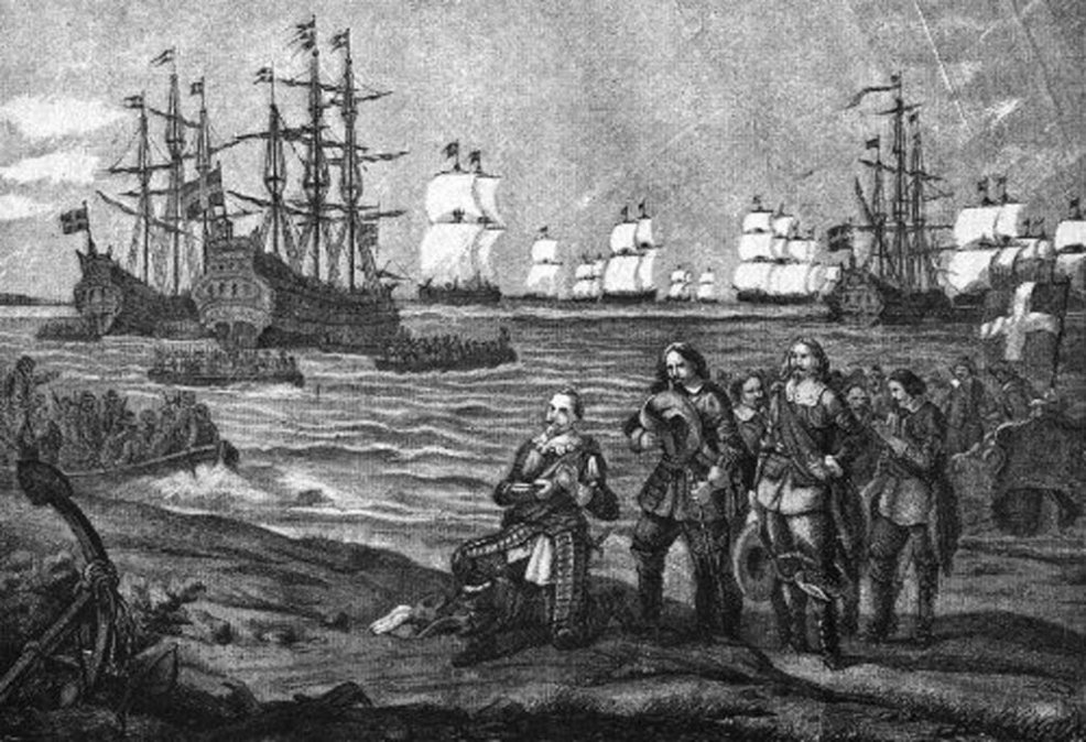 Desembarco de Gustavo Adolfo en Pomerania, cerca de Wolgast (1630) 