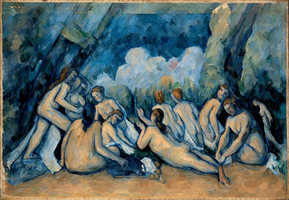 Les Grandes Baigneuses Cezanne 1900-1905 The Barnes Foundation, Merion, Pennsylvania.
