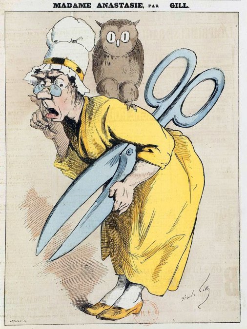 Caricatura, siglo XIX.