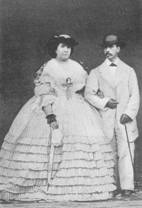 Isabel II y su marido, Francisco de Asís de Borbón.