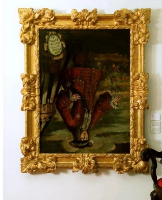 Un retrato de Felipe V, expuesto boca abajo en el Museo de L