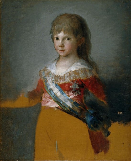 Francisco de PaulaDetalle del cuadro: La familia de Carlos IV - de Goya 
