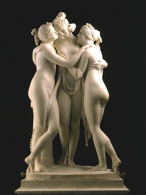 Las tres gracias (1816) - Antonio Canovas - Hermitage, San Petersburgo
