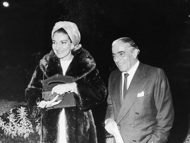 María Callas y Aristóteles Onassis.