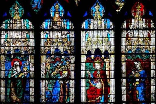 Cristalera de la catedral de Chartres. 