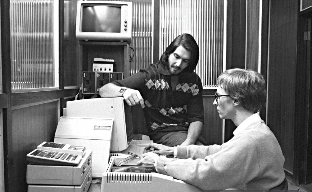 Bill Gates y Steve Jobs durante el proceso de creación de Macintosh
