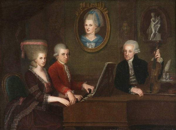 La familia Mozart. Johann Nepomuk della Croce.