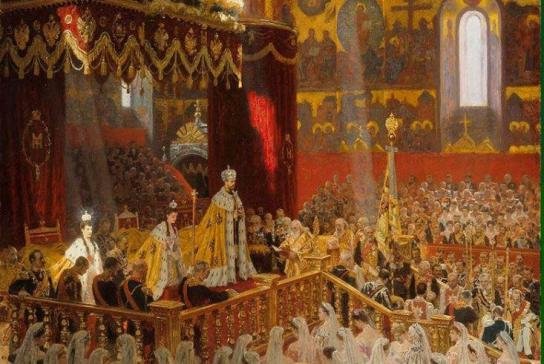 Coronación del zar Nicolás II y la zarina Alejandra