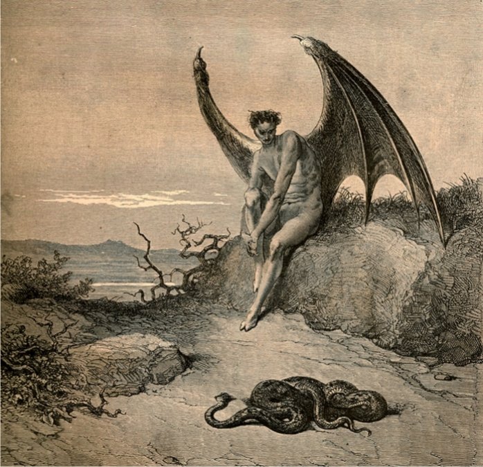 Ilustración de Gustave Doré para El Paraíso perdido de Milton (DP)