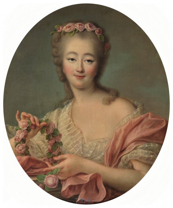 Retrato de Madame du Barry, por Drouais (1770)