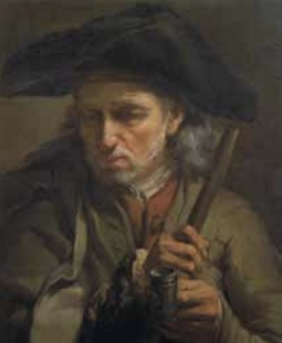 Retrato de un viejo y ciego vagabundo • Gaetano Gandolfi • 1771 • Colección de Arte e Historia, Cassa di Risparmio, Bologna, Italia.