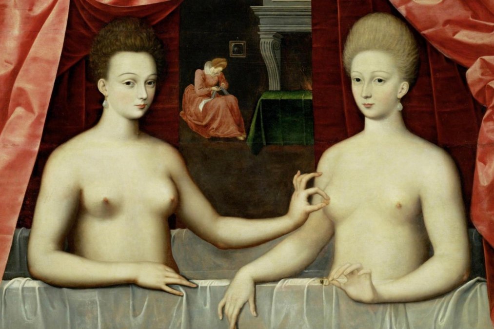 1599 - Gabrielle d ´Estress - Autor anónimo - Museo del Louvre, París