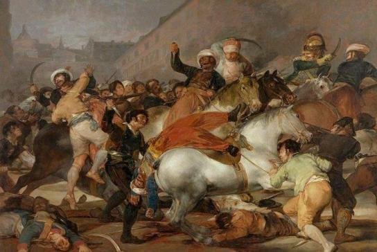 La carga de los mamelucos, obra de Goya.