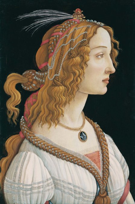 Retrato de Simonetta Vespucci, 1480, Museo Städel, Fráncfort.