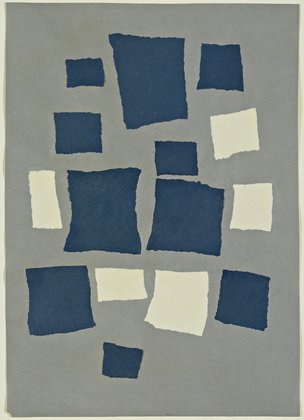Rectángulos ordenados según las leyes del azar. JEAN ARP, 1916-17. THE MUSEUM OF MODERN ART, NEW YORK