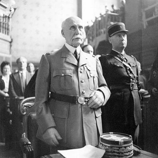 El juicio contra Pétain en julio de 1945