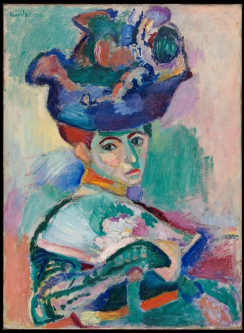                  Femme au Chapeau - Henri Matisse.    