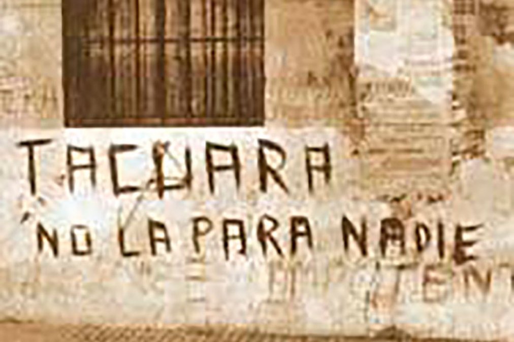 Una pintada de Tacuara en Buenos Aires