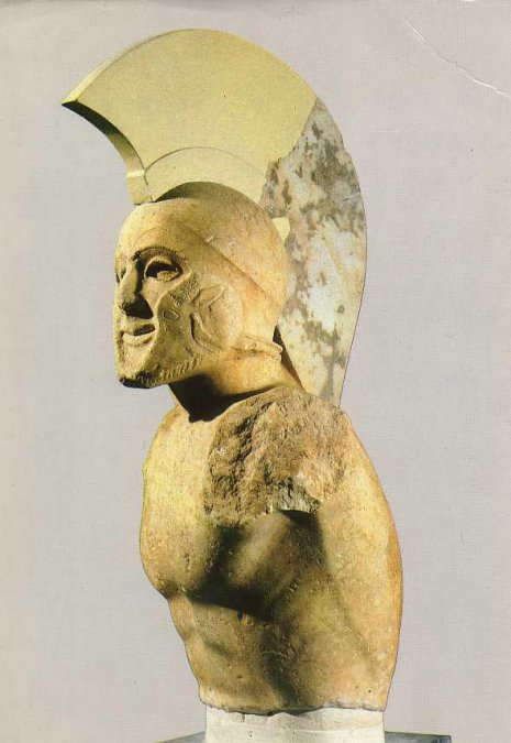 Estatuilla de Leónidas I siglo V a.C,