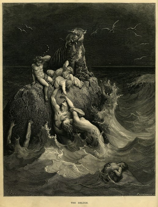 El Diluvio por Gustave Doré.