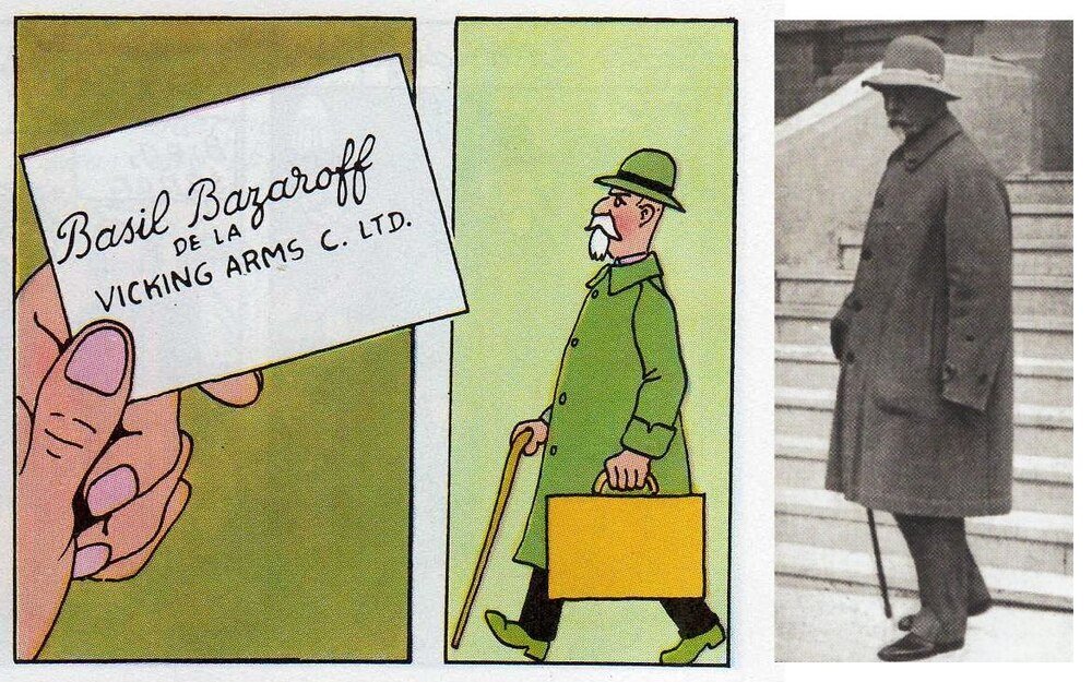   Basil Zaharoff inspiró una historia de Tintin  