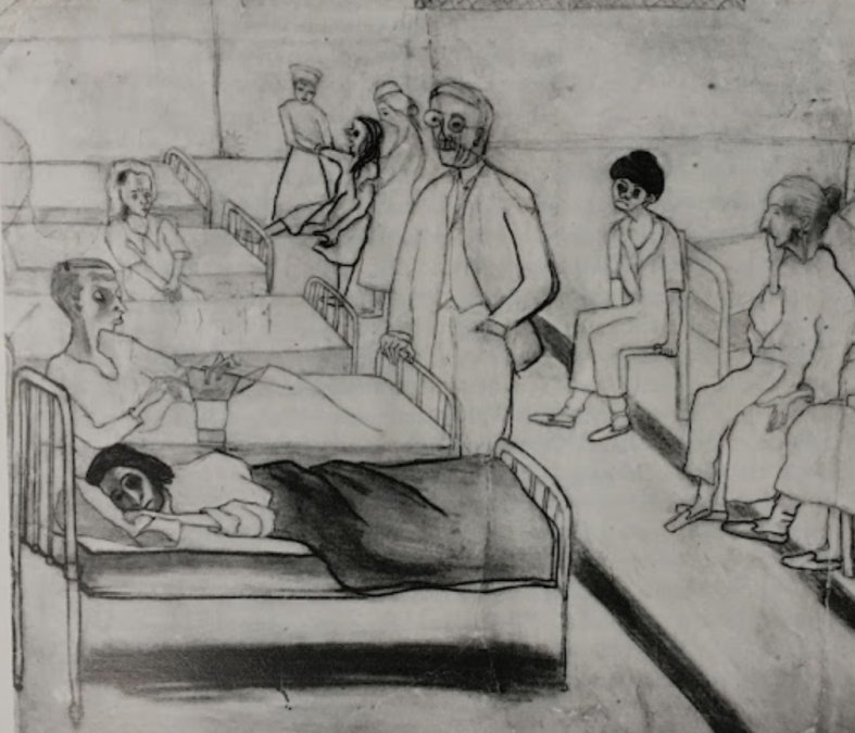 Suicidal Ward, Philadelphia General Hospital, 1931 por Alice Neel